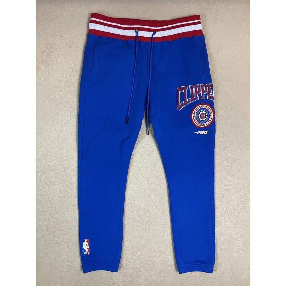 Pro Standards Pants Mens‎ Large Blue Los Angeles Clippers NBA Sweatpants Tapered